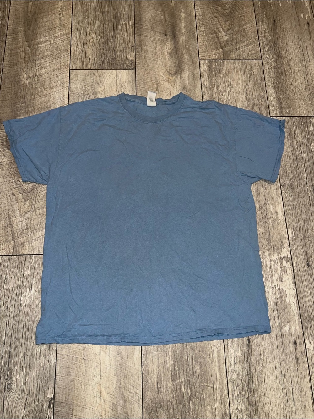 Gildan Solid Blue Short Sleeve Crew Tee